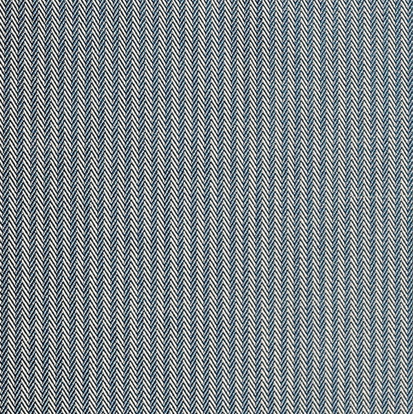 Jacquard Fischgrät fein blau