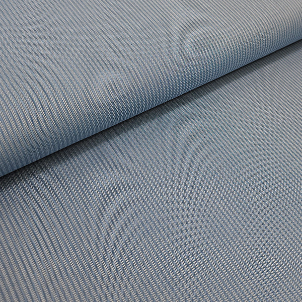 Jacquard Fischgrät fein blau