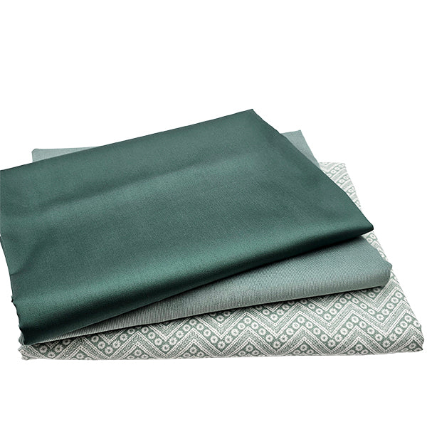 Trachten Stoffpaket in mint mit Schürze dunkelgrün