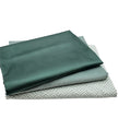 Trachten Stoffpaket in mint mit Schürze dunkelgrün