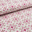 Baumwollsatin Siena Ornamente rosa und sand