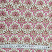 Baumwollsatin Siena Floral rosa und beige