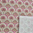 Baumwollsatin Siena Floral rosa und beige