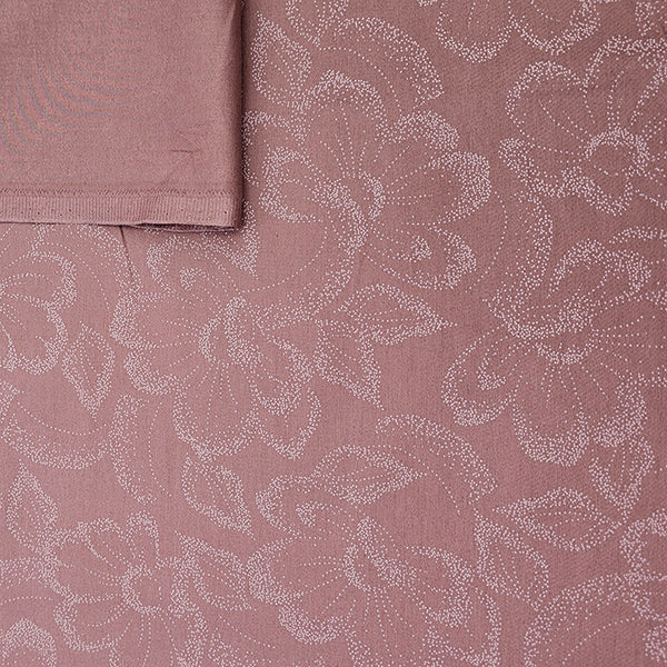 Baumwollsatin Halbdruck Blumen mauve