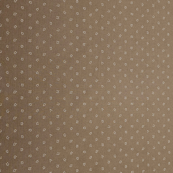 Baumwolle Streublümchen braun