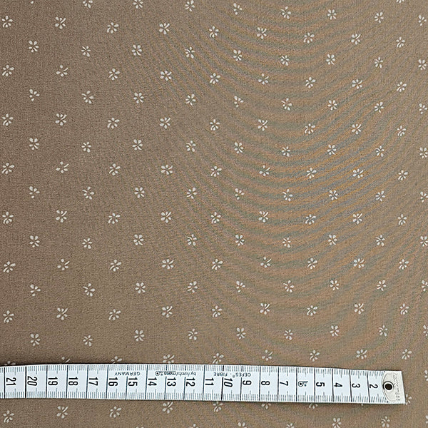 Baumwolle Streublümchen braun