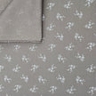 Baumwolle Streublümchen taupe