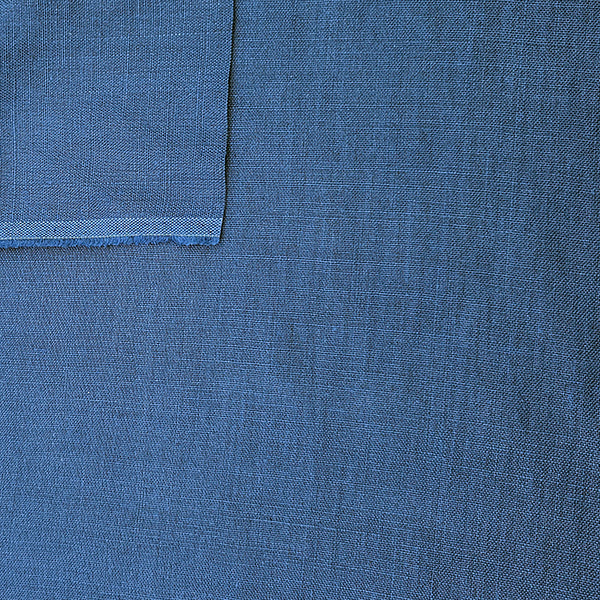 Leinen uni blau