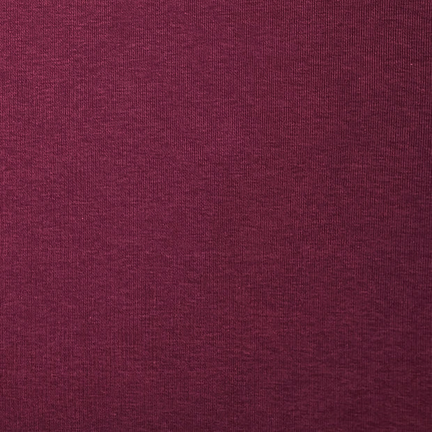 Sweatstoff uni bordeaux