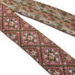 Elastic Band Jacquard rosa, grün und terra 4cm