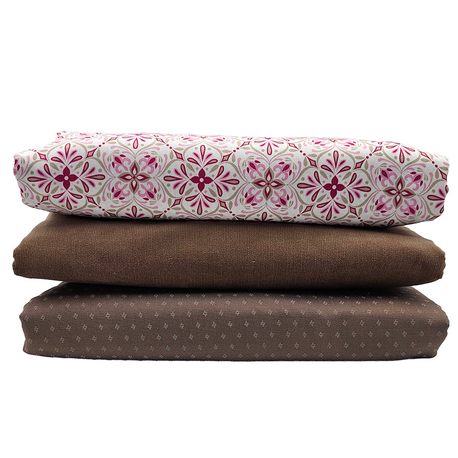 Trachten Stoffpaket Cord beige und Jacquard mit Schürze