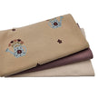 Stoffpaket Krepp Terry Blumen und uni mit Bündchen