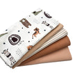 Stoffbox Jersey Wildtiere und Waffeljersey mit Bündchen