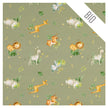 Stoffbox Jersey Wildtiere Bio und Waffelstoff Jersey mit Bündchen