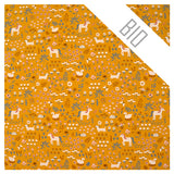 Stoffbox Jersey Tierwelt Bio und Waffeljersey mit Bündchen