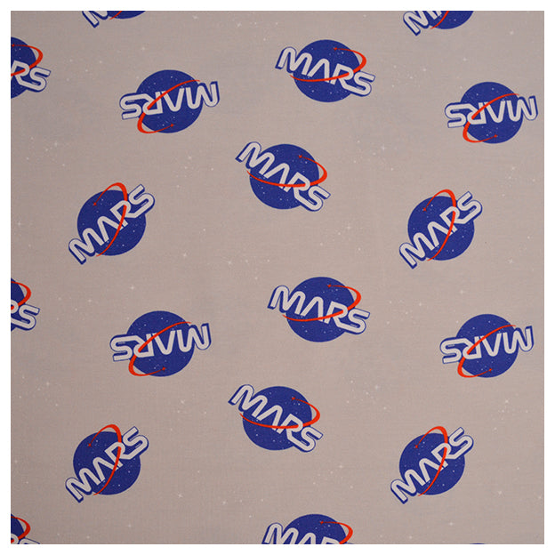 Jersey Stoffpaket Weltraum und Streifen kobalt mit Bündchen