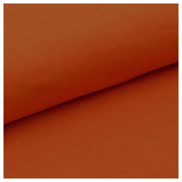 Jersey Stoffpaket Orange Bio und uni mit Bündchen