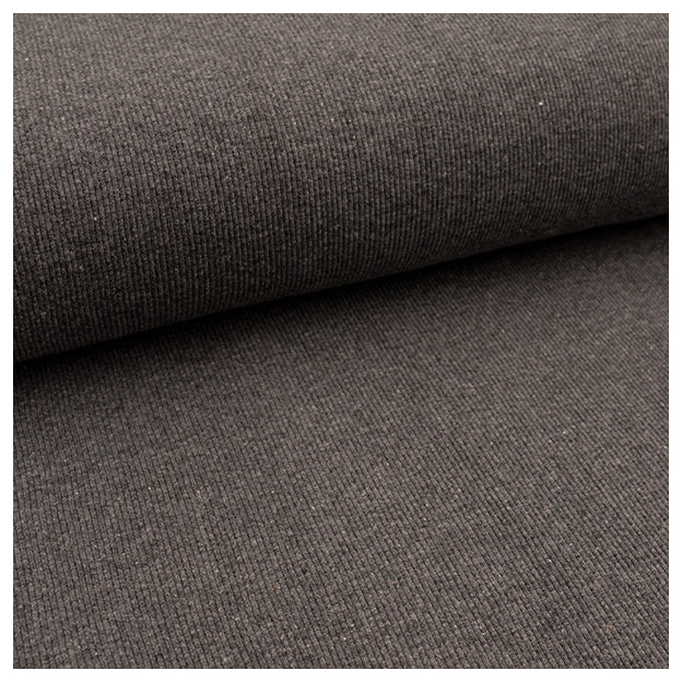 Stoffbox Jersey Bauernhof und Waffeljersey grau mit Bündchen