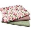 Trachten Stoffpaket rosa und mintgrün mit Tulpen Schürze