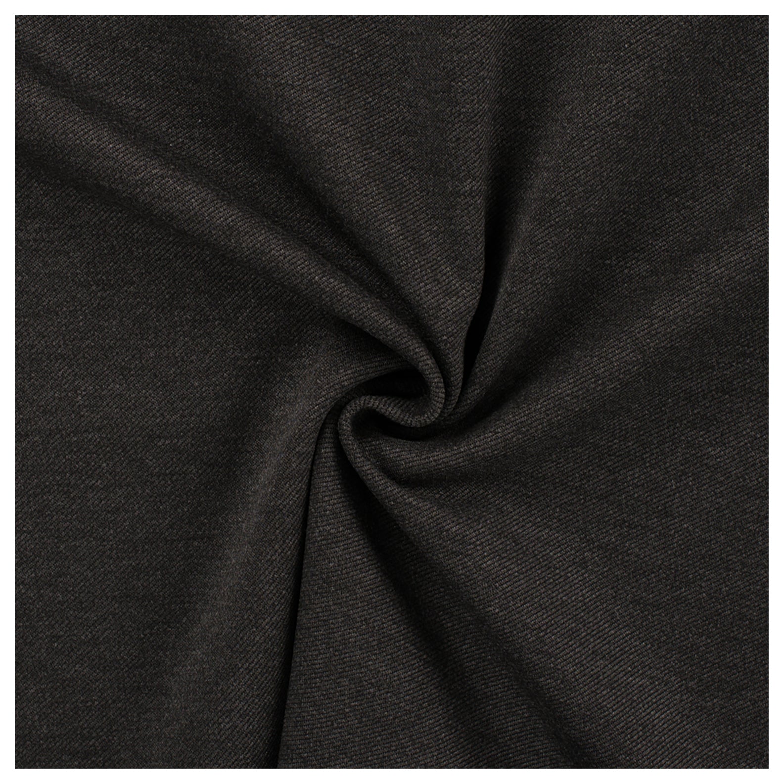 Twill Jeansoptik dunkelgrau meliert