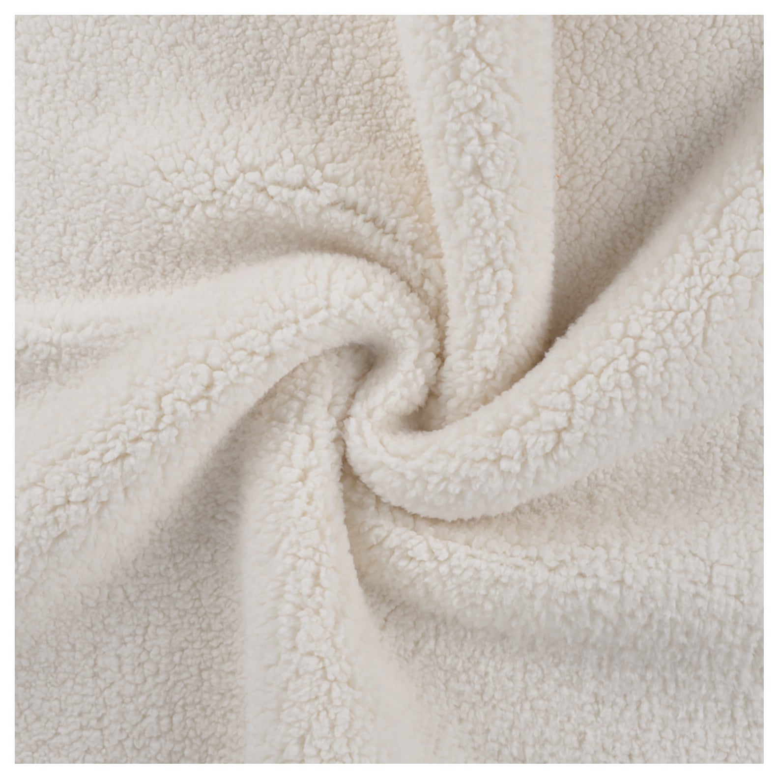 Plüsch Fellimitat ecru