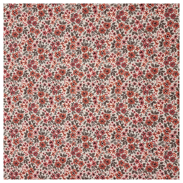 Jersey Digital Blumen Lehm rosa