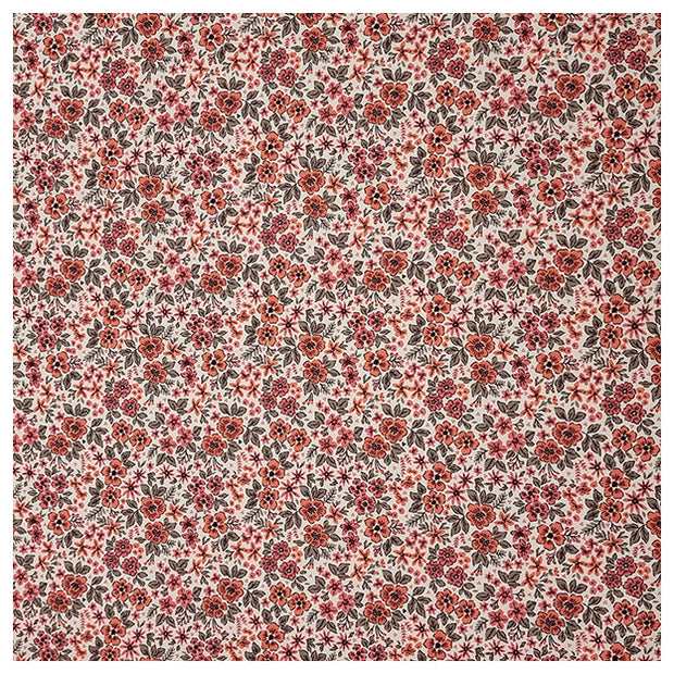 Jersey Digital Blumen Lehm rosa