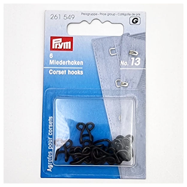 Miederhaken schwarz No. 13 von Prym