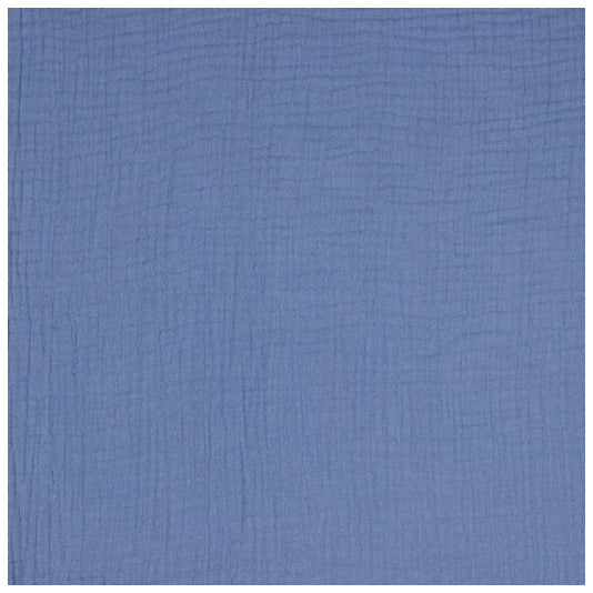 70cm Musselin Baumwolle 3-lagig blau