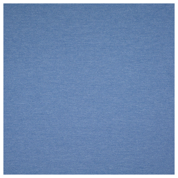 French Terry uni jeansblau melange