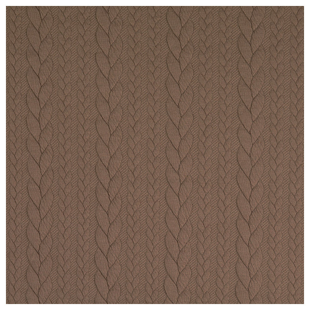 Zopf Jacquard/ Jersey taupe