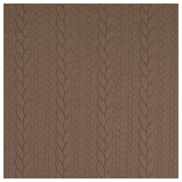 Zopf Jacquard/ Jersey taupe