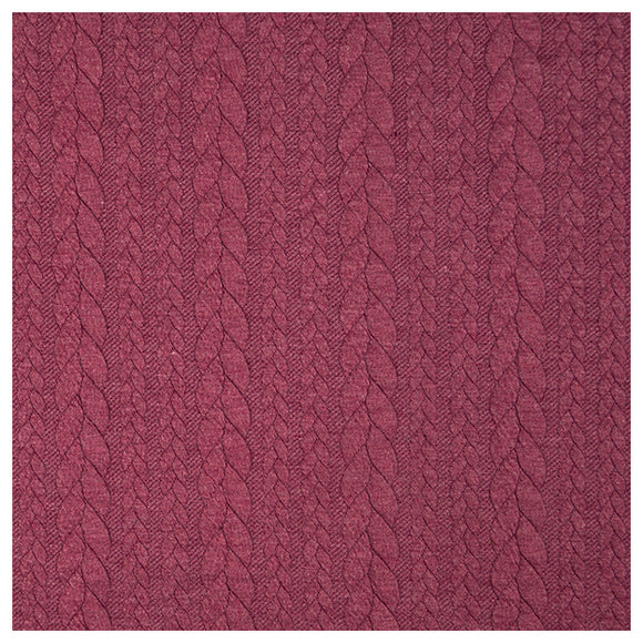 Zopf Jacquard/ Jersey pflaume
