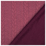 Zopf Jacquard/ Jersey pflaume