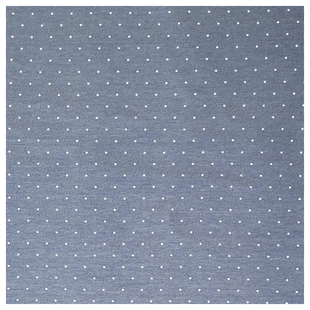 Jersey Punkte himmelblau