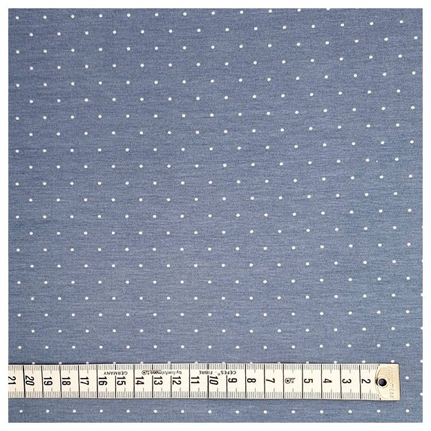 Jersey Punkte himmelblau