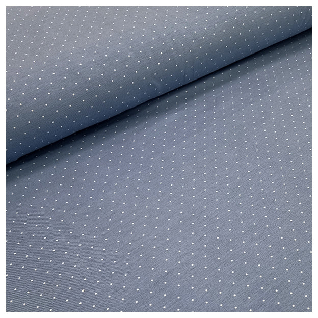 Jersey Punkte himmelblau