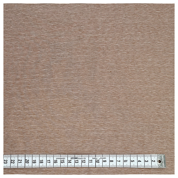 Jersey Streifen schmal caramel