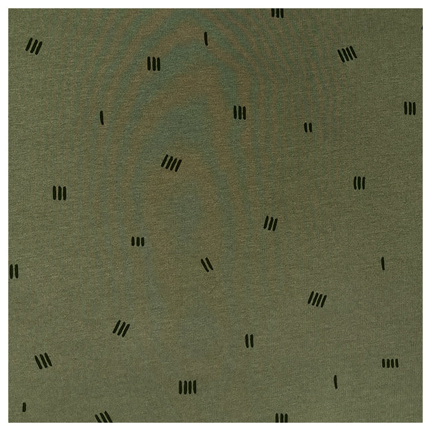 Soft Sweatstoff stripes grün