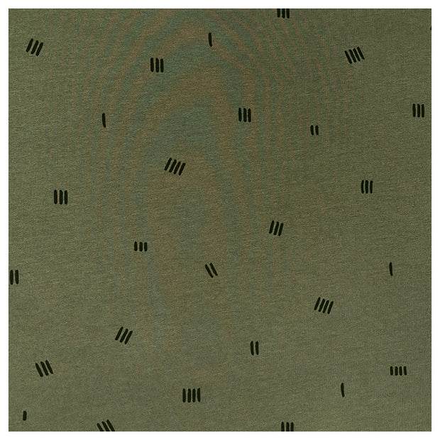 Soft Sweatstoff stripes grün