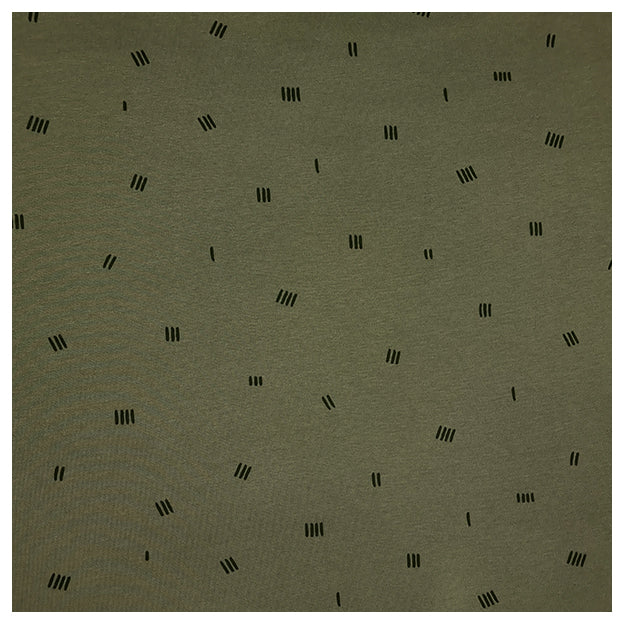 Soft Sweatstoff stripes grün