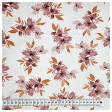 Jersey Digital Blumen rosa und weiß