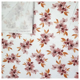 Jersey Digital Blumen rosa und weiß