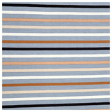 Jersey bunte Streifen stahlblau