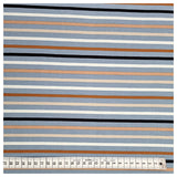 Jersey bunte Streifen stahlblau