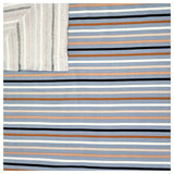 Jersey bunte Streifen stahlblau