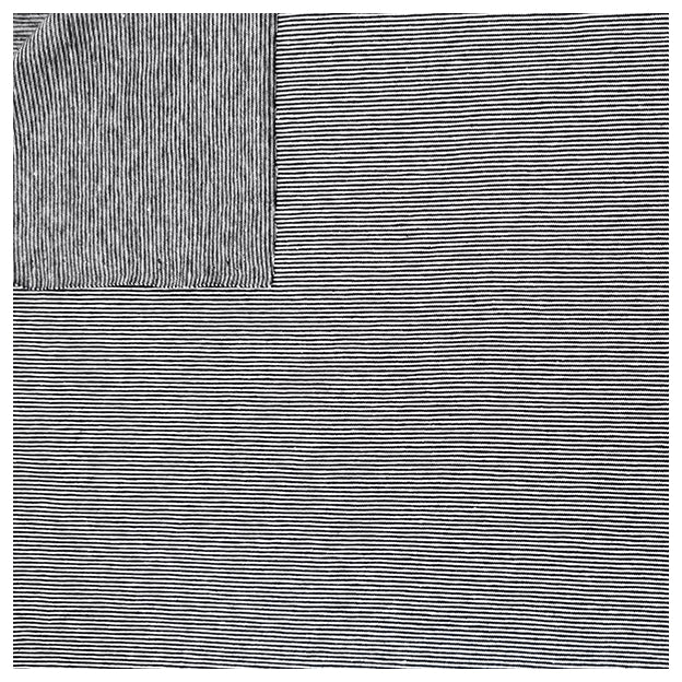 Jersey Streifen schmal navy und weiß