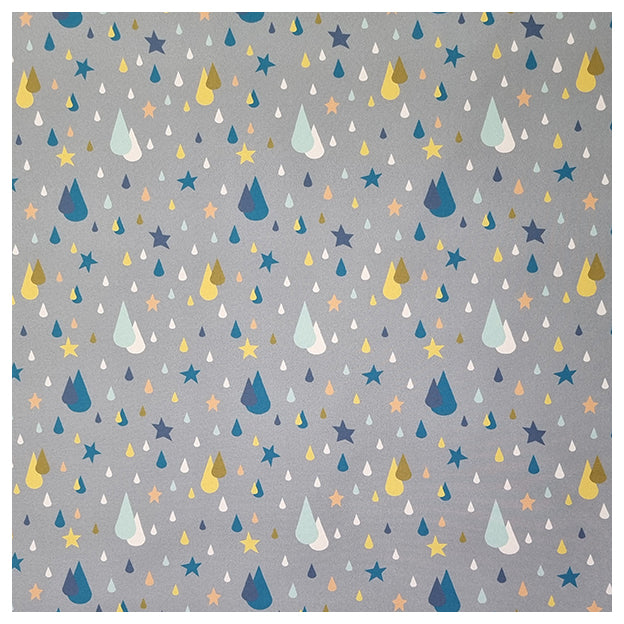 Softshell Tropfen grau