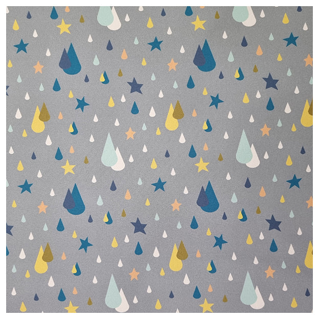 Softshell Tropfen grau