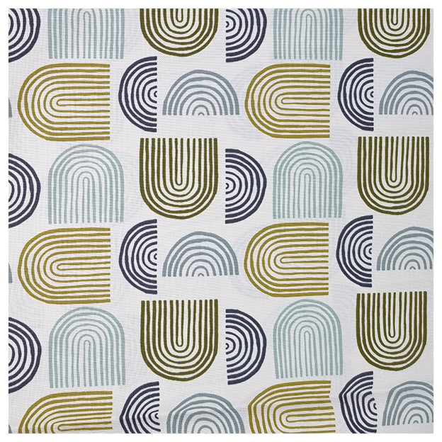 Canvas Regenbogen grün und ecru